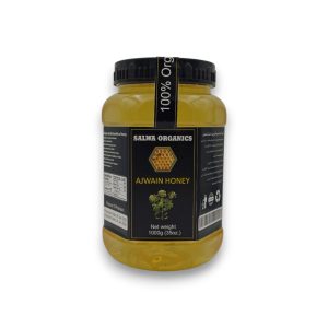Pure Ajwain honey 1kg jar by Salwa Organics - organic raw honey